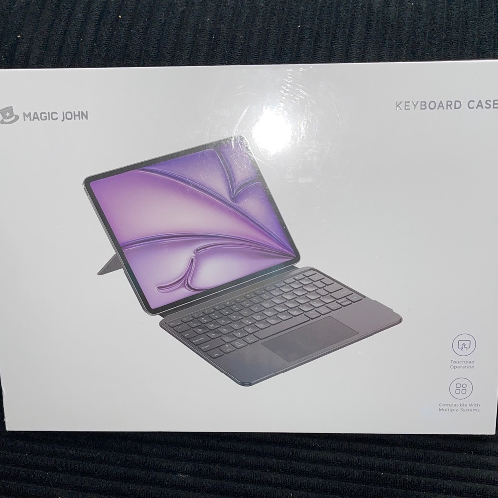 Purple Keyboard Case for Tablets - Wireless Bluetooth